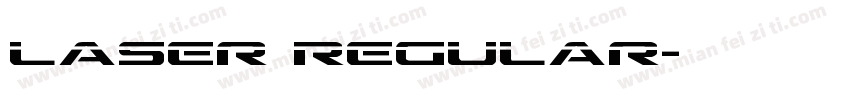 Laser Regular字体转换